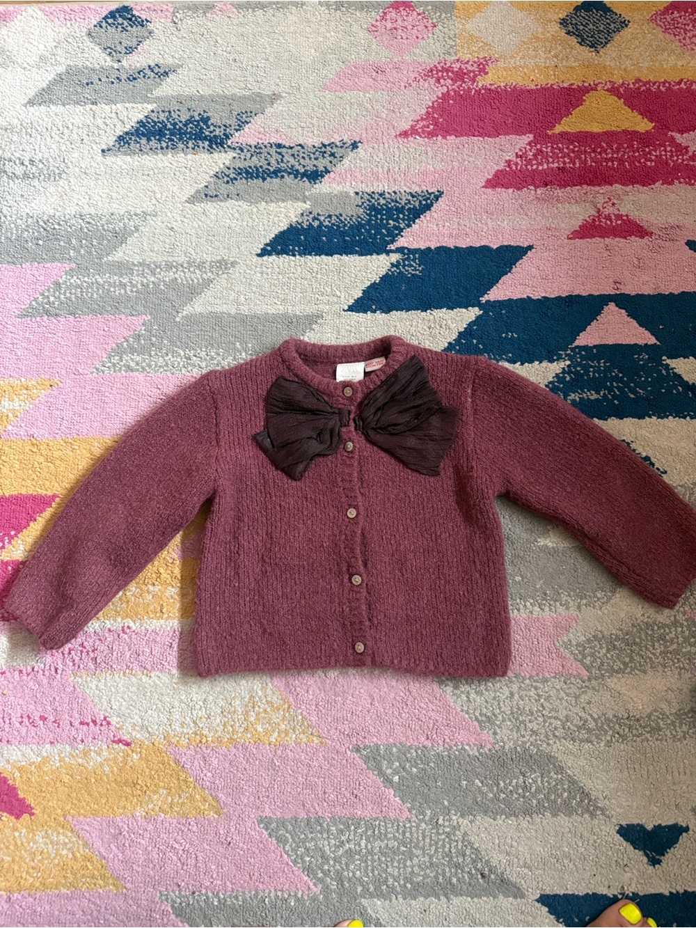 ZARA  Knit Bow  Cardigan